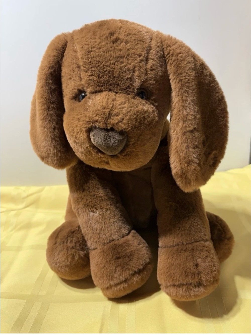 Plush Brown Dog Stuffed Animal - Soft Pet Toy